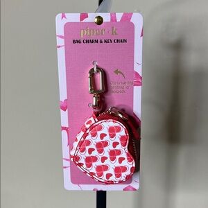 Piper K | Heart Zipper Pouch Bag Charm ♥️